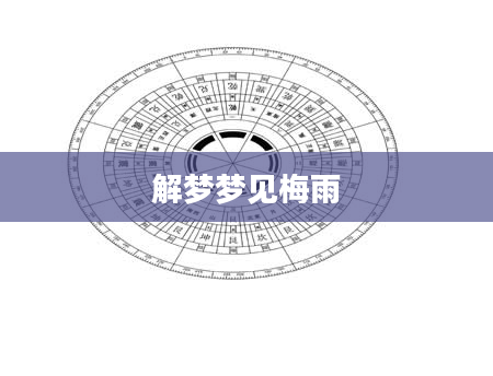 解梦梦见梅雨
