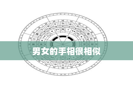 男女的手相很相似