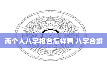 两个人八字相合怎样看 八字合婚