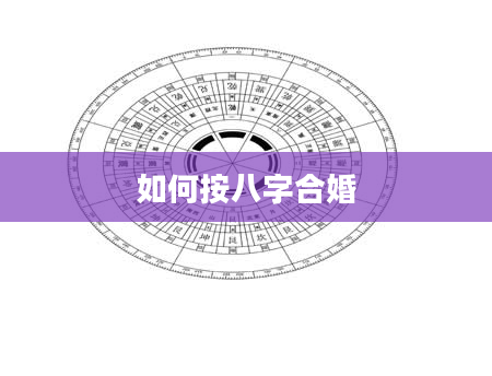 如何按八字合婚