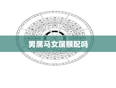 男属马女属猴配吗
