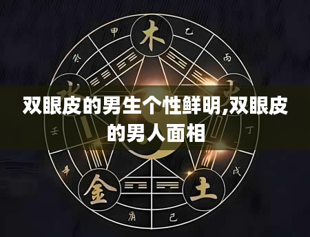 双眼皮的男生个性鲜明,双眼皮的男人面相