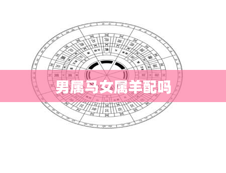 男属马女属羊配吗