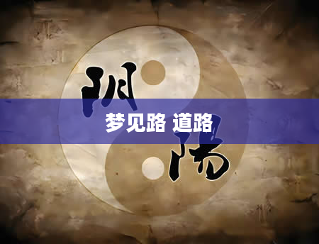 梦见路 道路