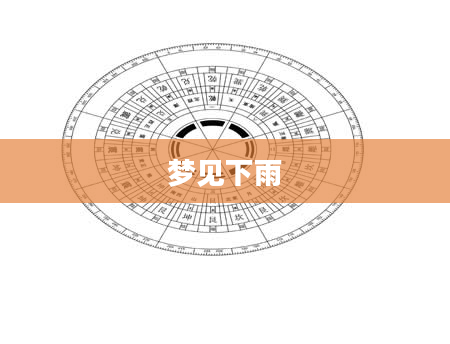 梦见下雨