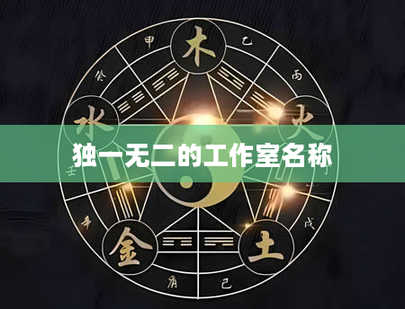 独一无二的工作室名称