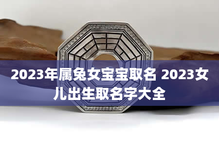 2023年属兔女宝宝取名 2023女儿出生取名字大全