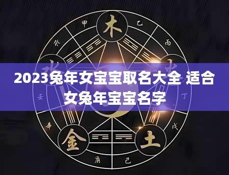 2023兔年女宝宝取名大全 适合女兔年宝宝名字