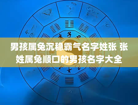 男孩属兔沉稳霸气名字姓张 张姓属兔顺口的男孩名字大全