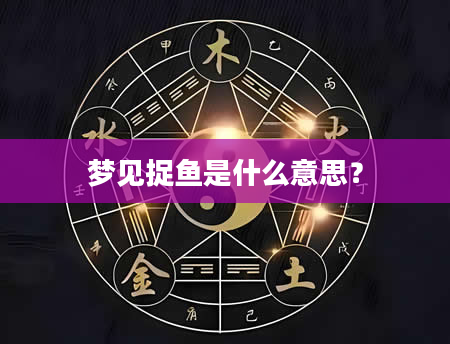 梦见捉鱼是什么意思?