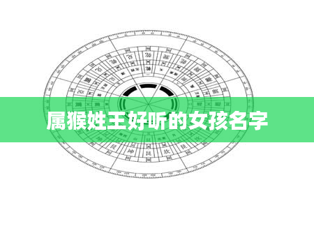 属猴姓王好听的女孩名字