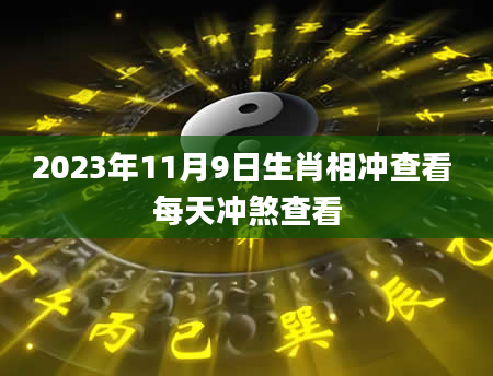 2023年11月9日生肖相冲查看 每天冲煞查看