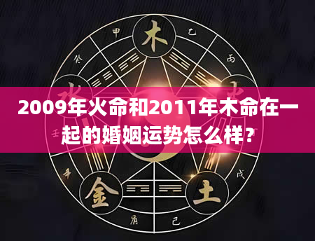 2009年火命和2011年木命在一起的婚姻运势怎么样？