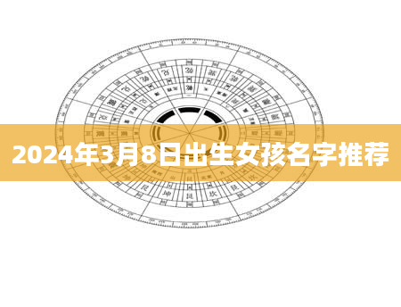 2024年3月8日出生女孩名字推荐