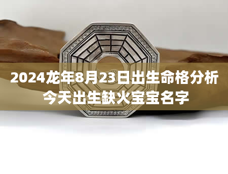 2024龙年8月23日出生命格分析 今天出生缺火宝宝名字