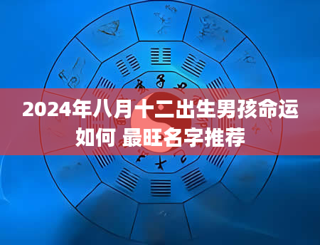 2024年八月十二出生男孩命运如何 最旺名字推荐