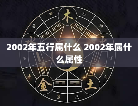 2002年五行属什么 2002年属什么属性