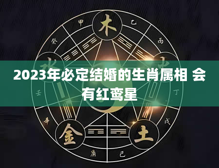 2023年必定结婚的生肖属相 会有红鸾星