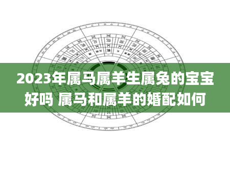 2023年属马属羊生属兔的宝宝好吗 属马和属羊的婚配如何