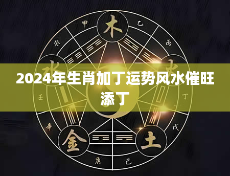 2024年生肖加丁运势风水催旺添丁