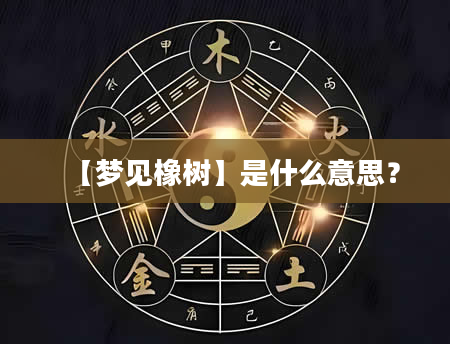 【梦见橡树】是什么意思？