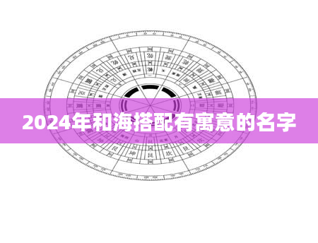 2024年和海搭配有寓意的名字