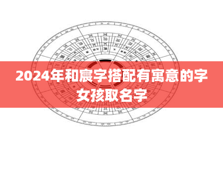 2024年和宸字搭配有寓意的字女孩取名字