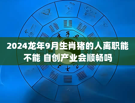 2024龙年9月生肖猪的人离职能不能 自创产业会顺畅吗