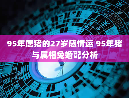 95年属猪的27岁感情运 95年猪与属相兔婚配分析