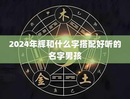 2024年辉和什么字搭配好听的名字男孩