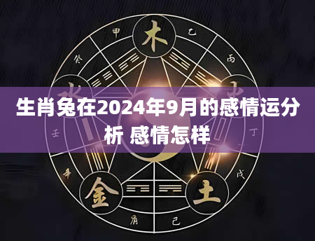 生肖兔在2024年9月的感情运分析 感情怎样