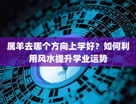 属羊去哪个方向上学好？如何利用风水提升学业运势