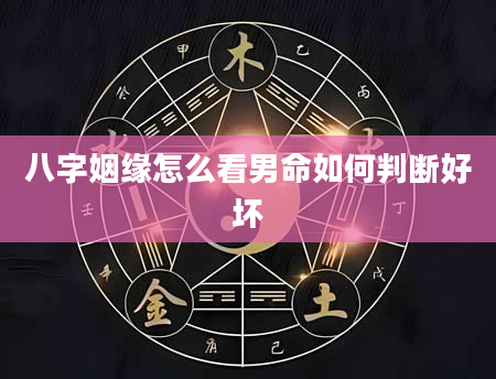 八字姻缘怎么看男命如何判断好坏