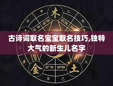 古诗词取名宝宝取名技巧,独特大气的新生儿名字