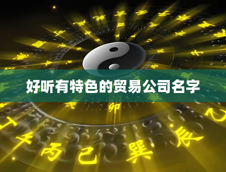 好听有特色的贸易公司名字