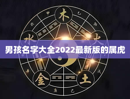 男孩名字大全2022最新版的属虎