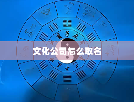 文化公司怎么取名