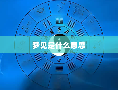 梦见是什么意思