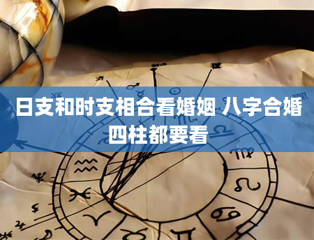 日支和时支相合看婚姻 八字合婚四柱都要看