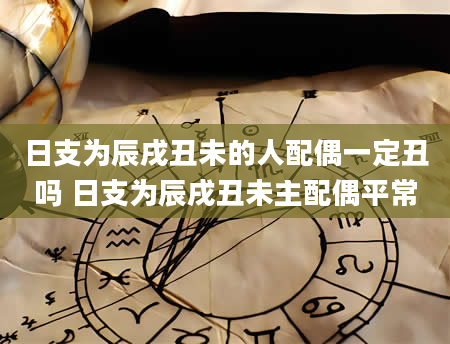 日支为辰戌丑未的人配偶一定丑吗 日支为辰戌丑未主配偶平常