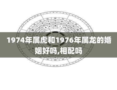 1974年属虎和1976年属龙的婚姻好吗,相配吗