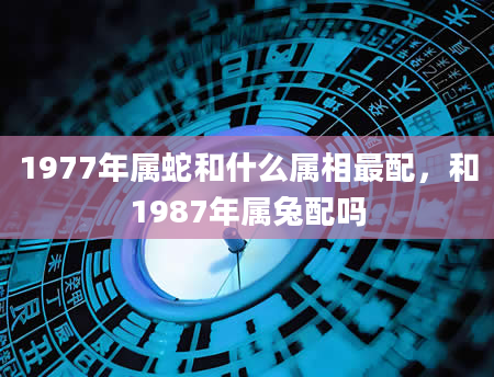 1977年属蛇和什么属相最配，和1987年属兔配吗