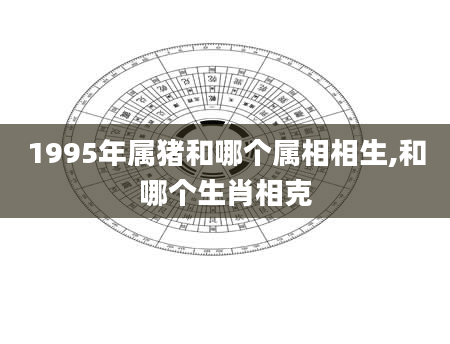 1995年属猪和哪个属相相生,和哪个生肖相克